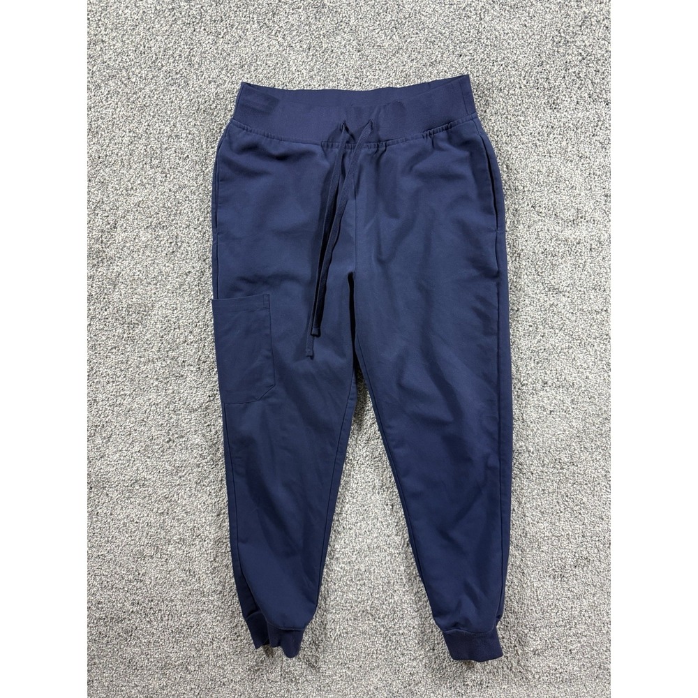 Mandala Navy Jogger Scrub‎ Pants Womens XS Stretch Medical Uniform